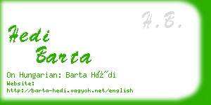 hedi barta business card